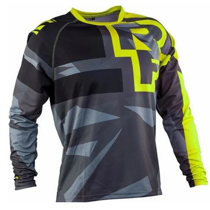 Spot brand new summer motocross shirt men breathable mountain bike mtb long sleeve racing downhill cycling men's sports jersey