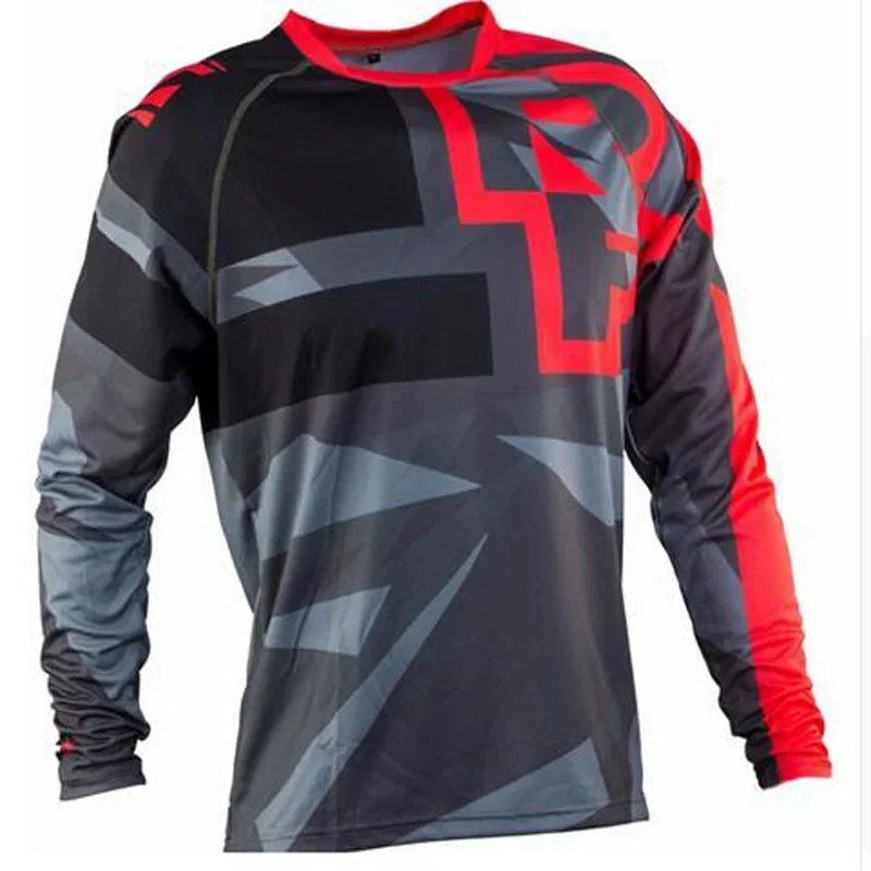 Spot brand new summer motocross shirt men breathable mountain bike mtb long sleeve racing downhill cycling men's sports jersey