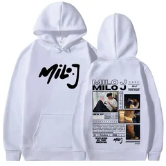Rapper Milo J 111 Album Merch Hoodies Men Women Clothing Vintage Hip Hop Hooded Sweatshirt Casual Oversized Pullovers Fans Gift