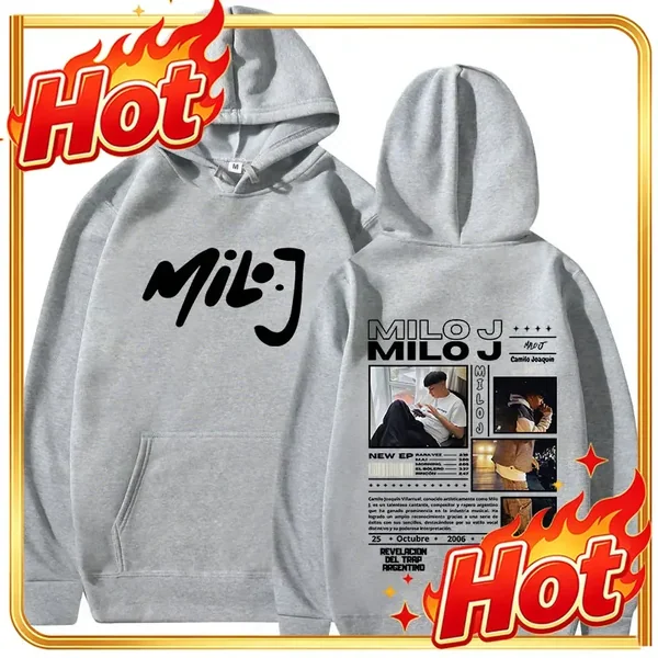 Rapper Milo J 111 Album Merch Hoodies Men Women Clothing Vintage Hip Hop Hooded Sweatshirt Casual Oversized Pullovers Fans Gift