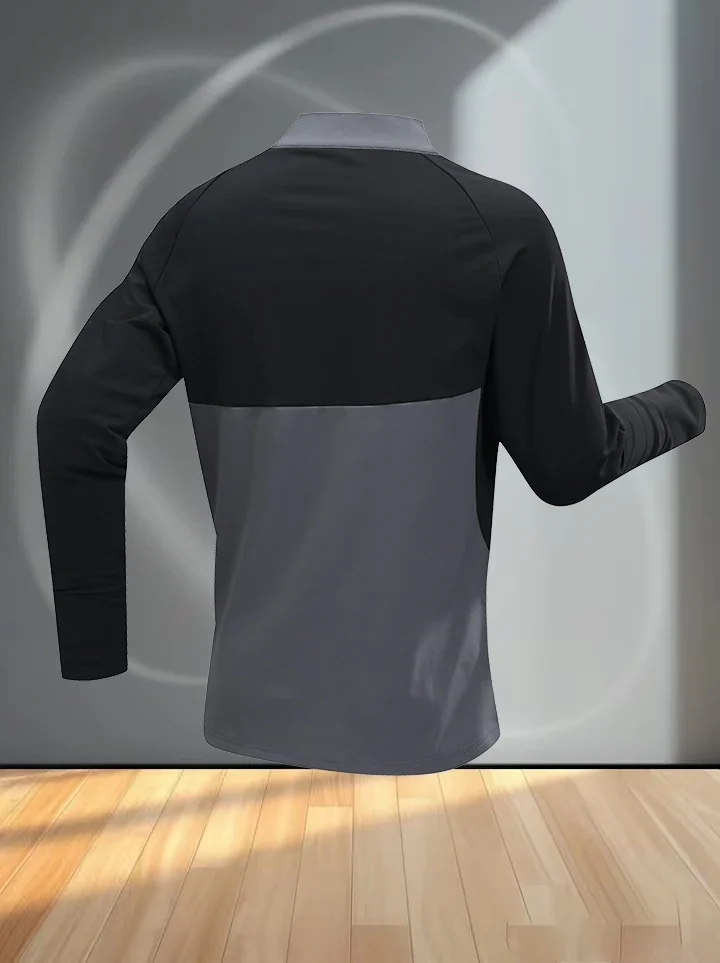 Chunqiu Adult Men's Half-Roll Casual Long Sleeve Coat