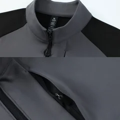 Chunqiu Adult Men's Half-Roll Casual Long Sleeve Coat