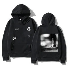 Ariana Grande Petal Hoodies Long Sleeve Fashion Hooded Sweatshirts Graphic Merch Casual Loose Design Printing Pullovers Unisex