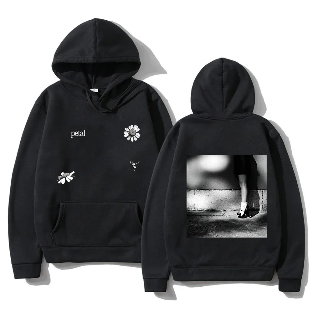 Ariana Grande Petal Hoodies Long Sleeve Fashion Hooded Sweatshirts Graphic Merch Casual Loose Design Printing Pullovers Unisex
