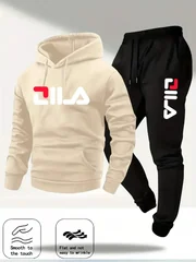 2026 Spring and Autumn Men's Casual Suit Hooded Sweatshirt and Sweatpants 2-in-1 Comfortable Suit Suitable for Both Men and Wome