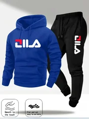 2026 Spring and Autumn Men's Casual Suit Hooded Sweatshirt and Sweatpants 2-in-1 Comfortable Suit Suitable for Both Men and Wome