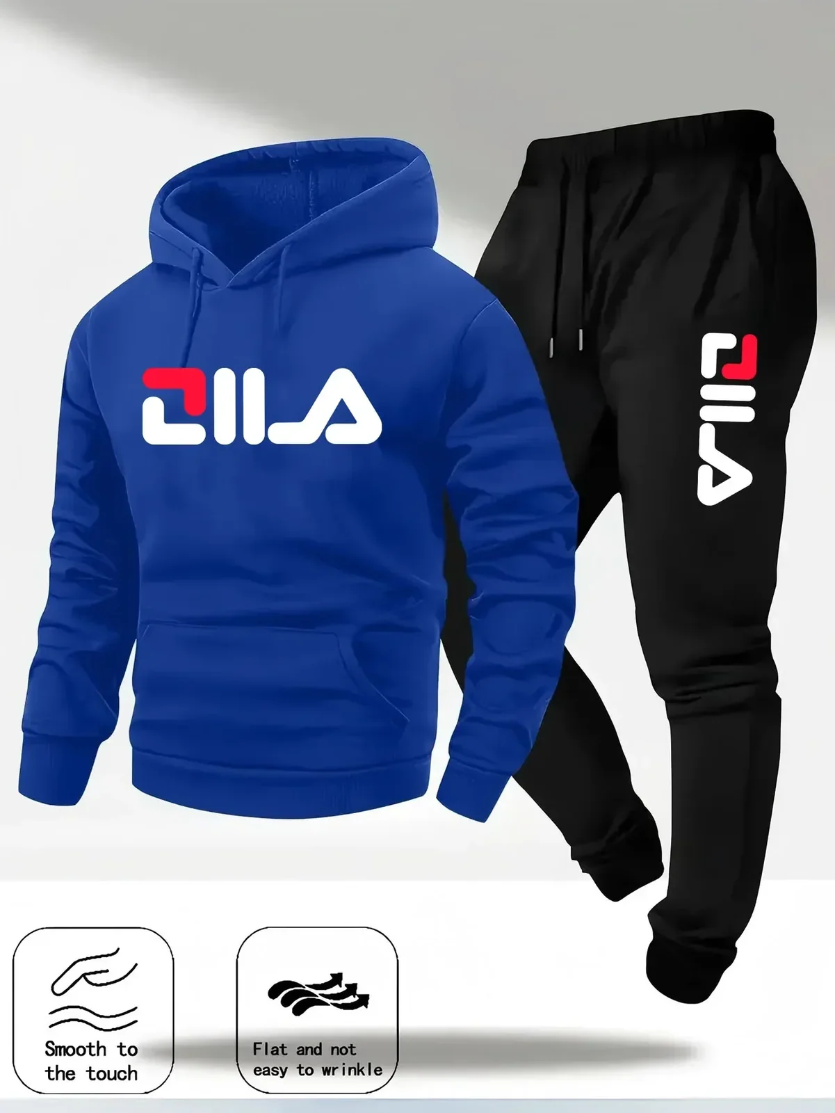 2026 Spring and Autumn Men's Casual Suit Hooded Sweatshirt and Sweatpants 2-in-1 Comfortable Suit Suitable for Both Men and Wome
