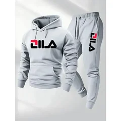 2026 Spring and Autumn Men's Casual Suit Hooded Sweatshirt and Sweatpants 2-in-1 Comfortable Suit Suitable for Both Men and Wome