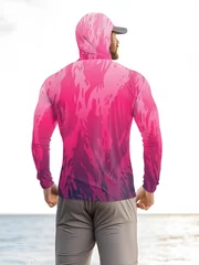 2026 Summer Best-selling Outdoor Leisure Sports Fashion Comfortable and Simple Patterned Printed Men's Long-Sleeved Shirt