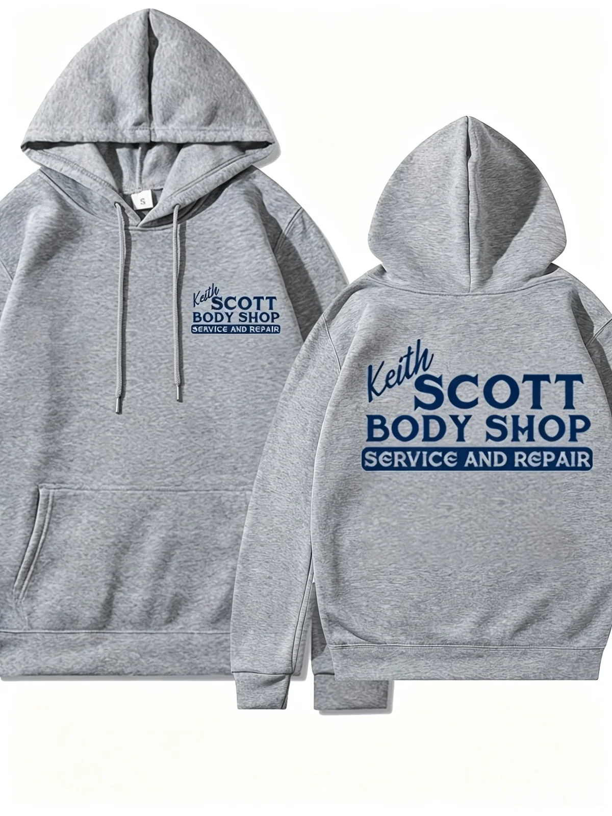 New European And American Fashion Comfortable Keith Scott Body Shop TV Program Letter Printed Hoodie