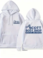 New European And American Fashion Comfortable Keith Scott Body Shop TV Program Letter Printed Hoodie