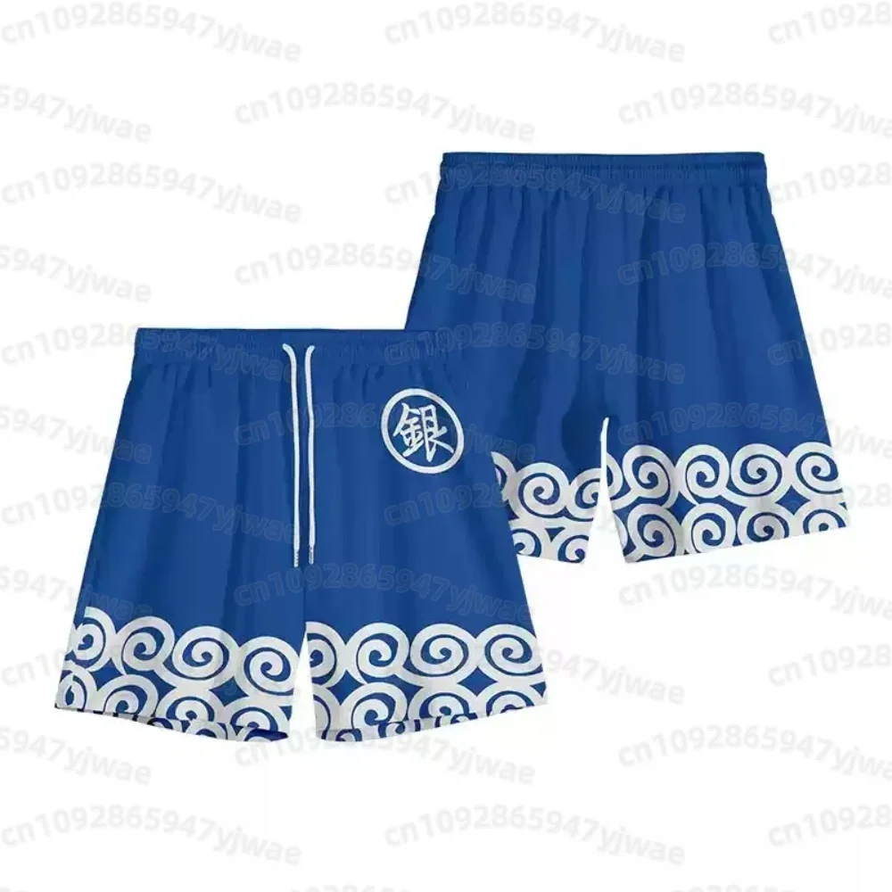 2026 Men's Pink Strawberry Short Pants Anime GINTAMA Sakata Gintoki Cosplay Costume Unisex Party Men Beach Shorts Pants