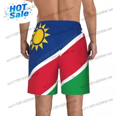 Summer Men's Namibia Flag Beach Pants Shorts Surfing M-2XL Polyester Swimwear Running