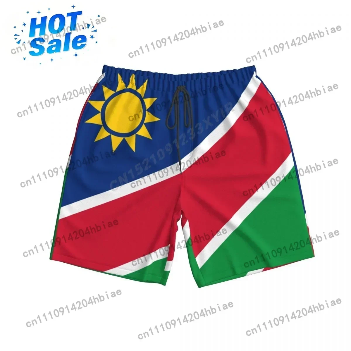 Summer Men's Namibia Flag Beach Pants Shorts Surfing M-2XL Polyester Swimwear Running