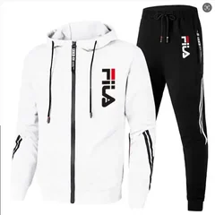 Men's 2026 Fashion Leisure Outdoor Zipper Jacket And Sports Pants Jogging Set Fitness Two-Piece Set for Spring And Autumn