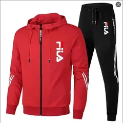 Men's 2026 Fashion Leisure Outdoor Zipper Jacket And Sports Pants Jogging Set Fitness Two-Piece Set for Spring And Autumn