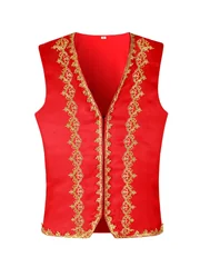 Hot Sale Men Royal Court Waistcoat Aristocrat Gentleman Vest Regency Rococo Prince Costume Victorian Cosplay Outfit For Wedding