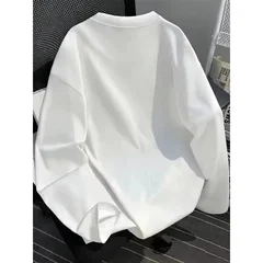 Men's Long Sleeved T-shirt Y2K Dark American Retro Style Autumn and Winter New Item Suitable for Both Men and Women T-shirt