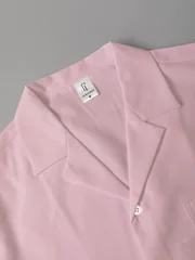 Men's Solid Color Cuban Collar Two-Piece Set with Pocket Short-Sleeve Shirt + Drawstring Elastic Waist Shorts, Summer Casual Versatile Men's Outfit