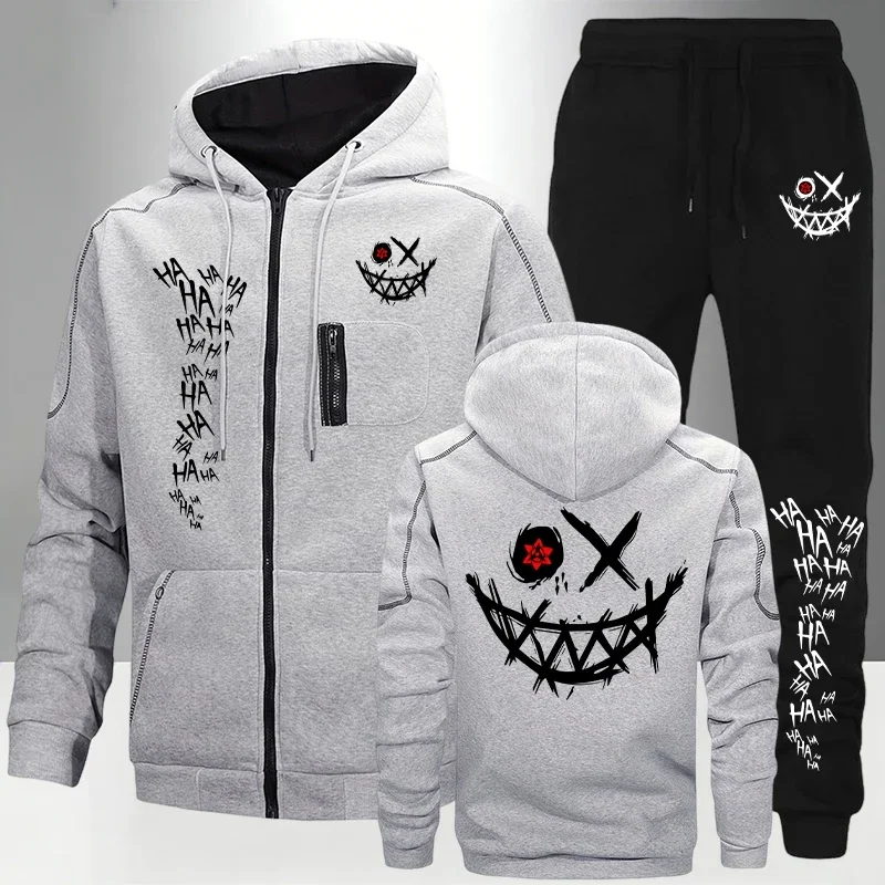 2026 Fashion Tracksuit Zipper Hooded Coat & Sweatpants Autumn Winter Daily Casual Sports Jogging Sportswear Men's Set/Coat/Pants