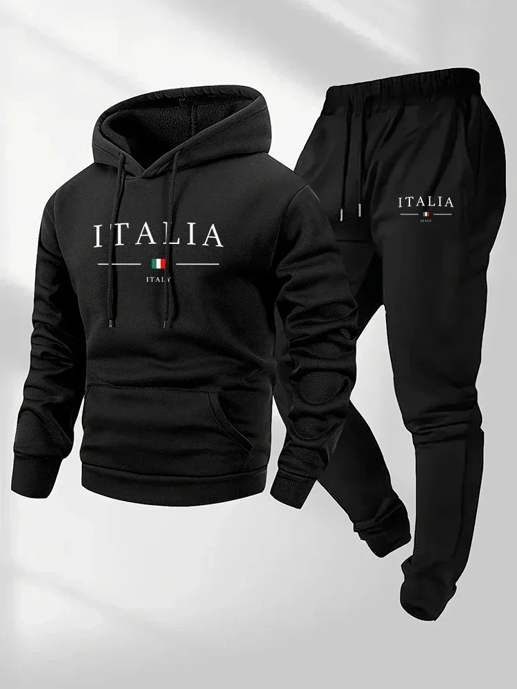 Hot Sales Men's Tracksuit Fashion Casual Hoodie Sweatshirts Outdoors Sports Jogging Clothing Autumn Winter Fitness Sportswear