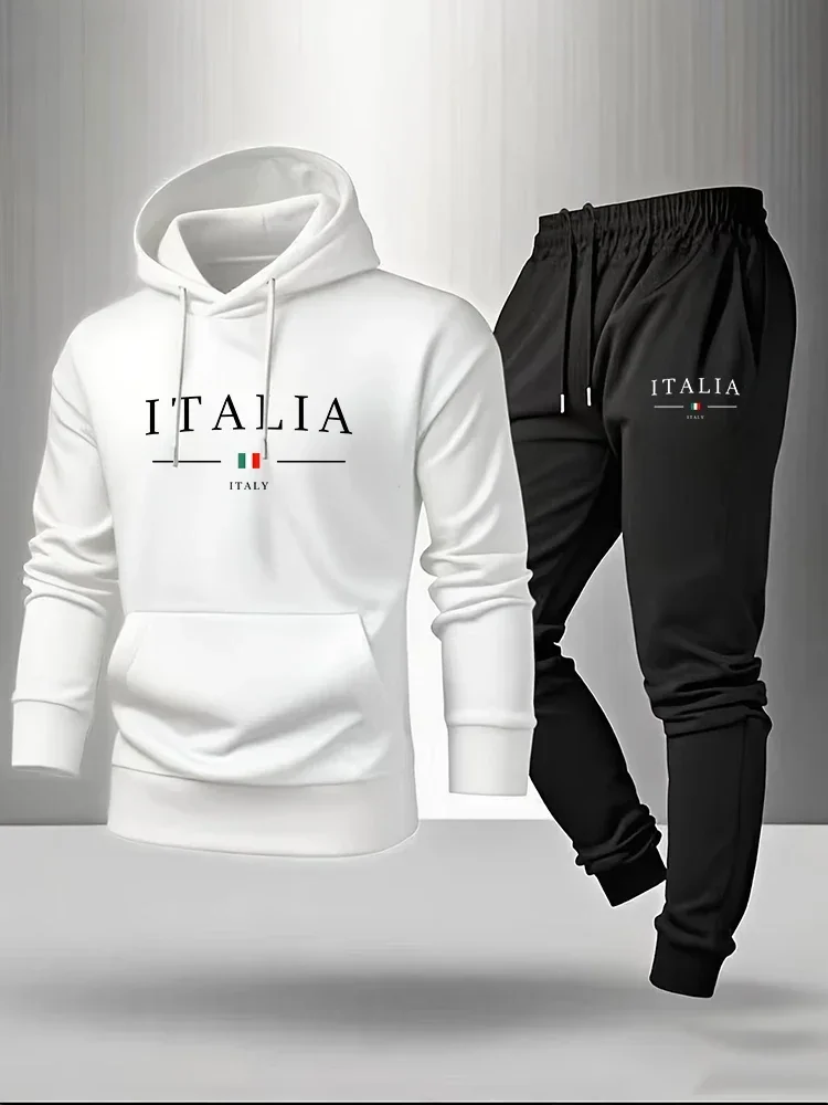 Hot Sales Men's Tracksuit Fashion Casual Hoodie Sweatshirts Outdoors Sports Jogging Clothing Autumn Winter Fitness Sportswear