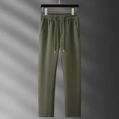 High-End Fashion Autumn and Winter Men's Suits, Luxurious Stand-Up Collar Solid Color Men's Jackets, Sports Casual Men's Sportswear