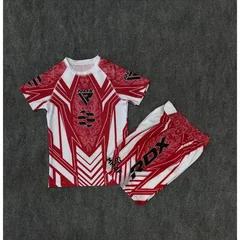 New Fighting Night RDX MMA Octagonal Cage Boxing T-shirt Set Men Fitness Training Running Sports Set Breathable Speed Drying Set