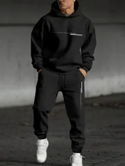 2026 Men's Fall Printed Hoodie and Jogger Set - Perfect for School Start Season men clothes tracksuit mens clothes funny suit