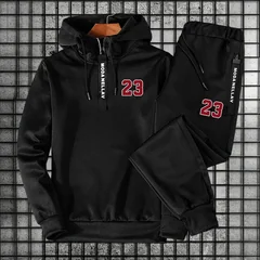 Men Women Set/Hoodie/Pants 2026 New Fashion Tracksuit Half-Zip Hoodie & Sweatpants Autumn Winter Daily Casual Sports Jogger Suit