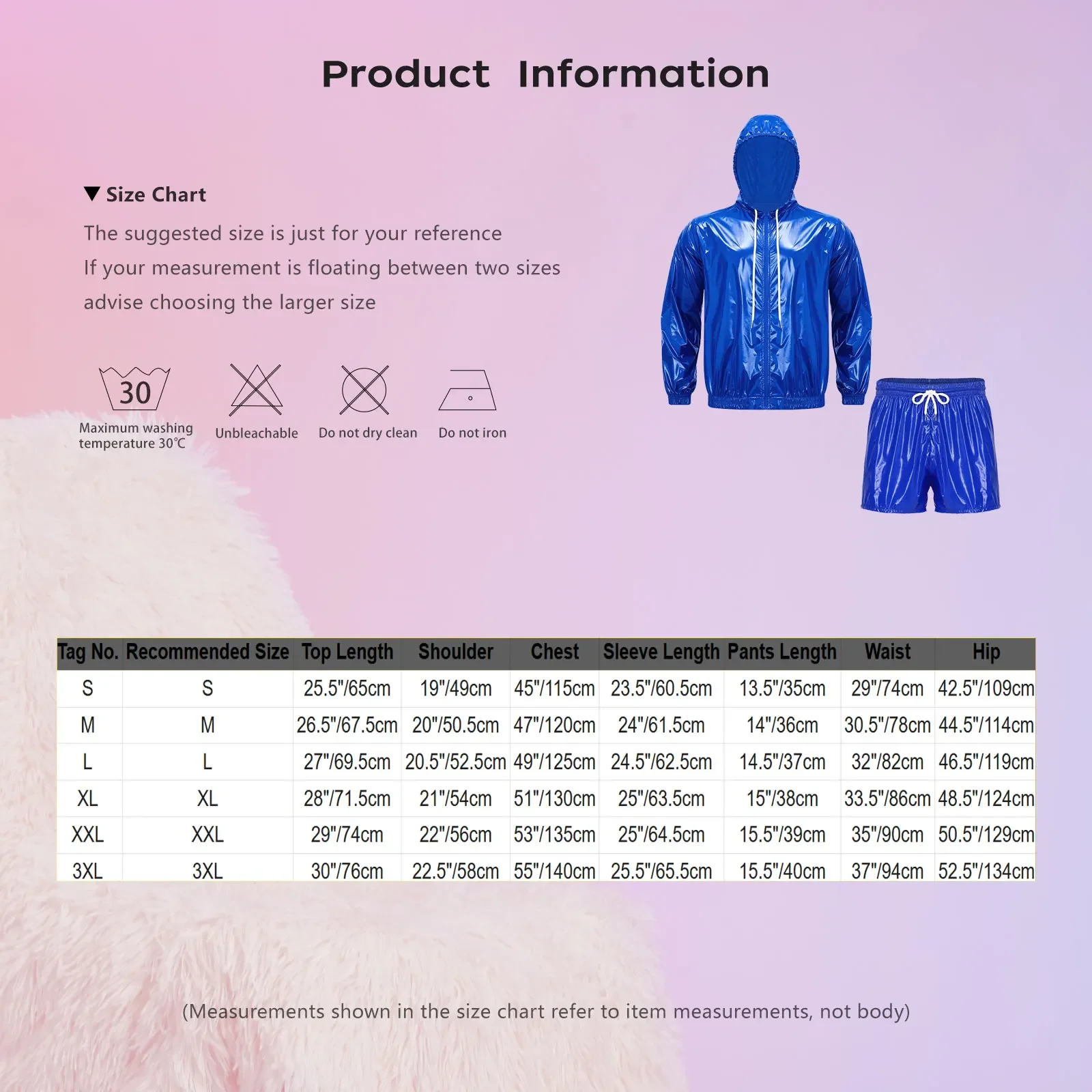 Mens Waterproof Sauna Outfit Glossy Sweat Suit Hooded Tracksuit Fitness Training Hooded Jacket with Jogging Boxer Shorts Outfits