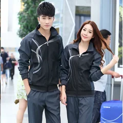Menswear Men's Sportswear Outdoors Tracksuits Jackets + Pants 2Pcs Casual Exercise SportSuit -8558