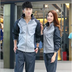 Menswear Men's Sportswear Outdoors Tracksuits Jackets + Pants 2Pcs Casual Exercise SportSuit -8558