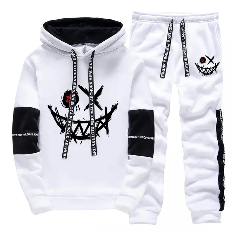 Men's Set/Hoodie/Pants 2026 Autumn Daily Casual Fashion Hooded Sweatshirt and Jogger Pants Urban Trendy Hoodie Sportswear Outfit