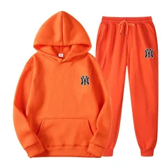 Men Sportswear Sweater Suit Hoodies + Pants Sports Clothing Spring Autumn Sets Jogging Trousers Running Male Tracksuits