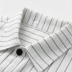Men's Summer Outfit Collared Shirt Casual Slim Fit Long Sleeve Business Formal Wear Comfortable