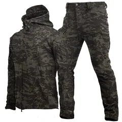 Breathable Jacket Pants 2-piece Set Fishing Jecket High Quality Windproof Men Outdoor Warm Set Spring Autumn Outdoor