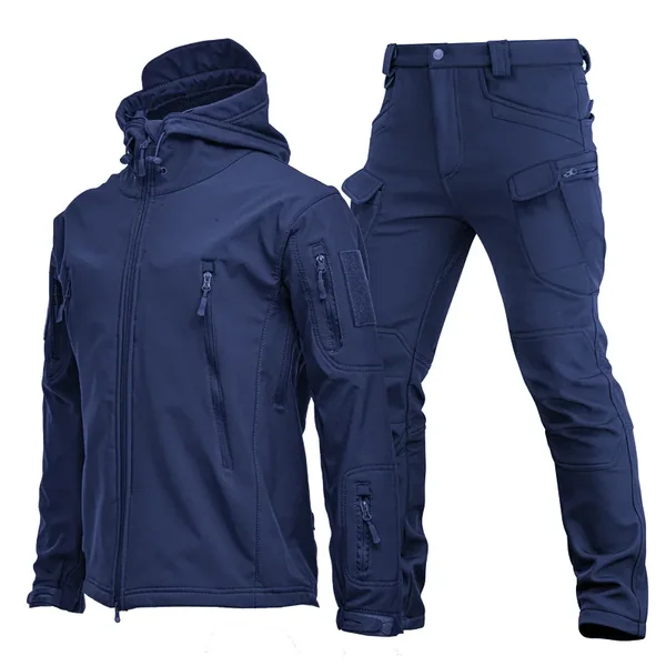 Breathable Jacket Pants 2-piece Set Fishing Jecket High Quality Windproof Men Outdoor Warm Set Spring Autumn Outdoor