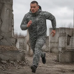 2026 TAD Tactical Men Hunting Hiking Fishing Explore Clothes Suit Camouflage Shark Skin Hunting Waterproof Hooded Jacket+Pants
