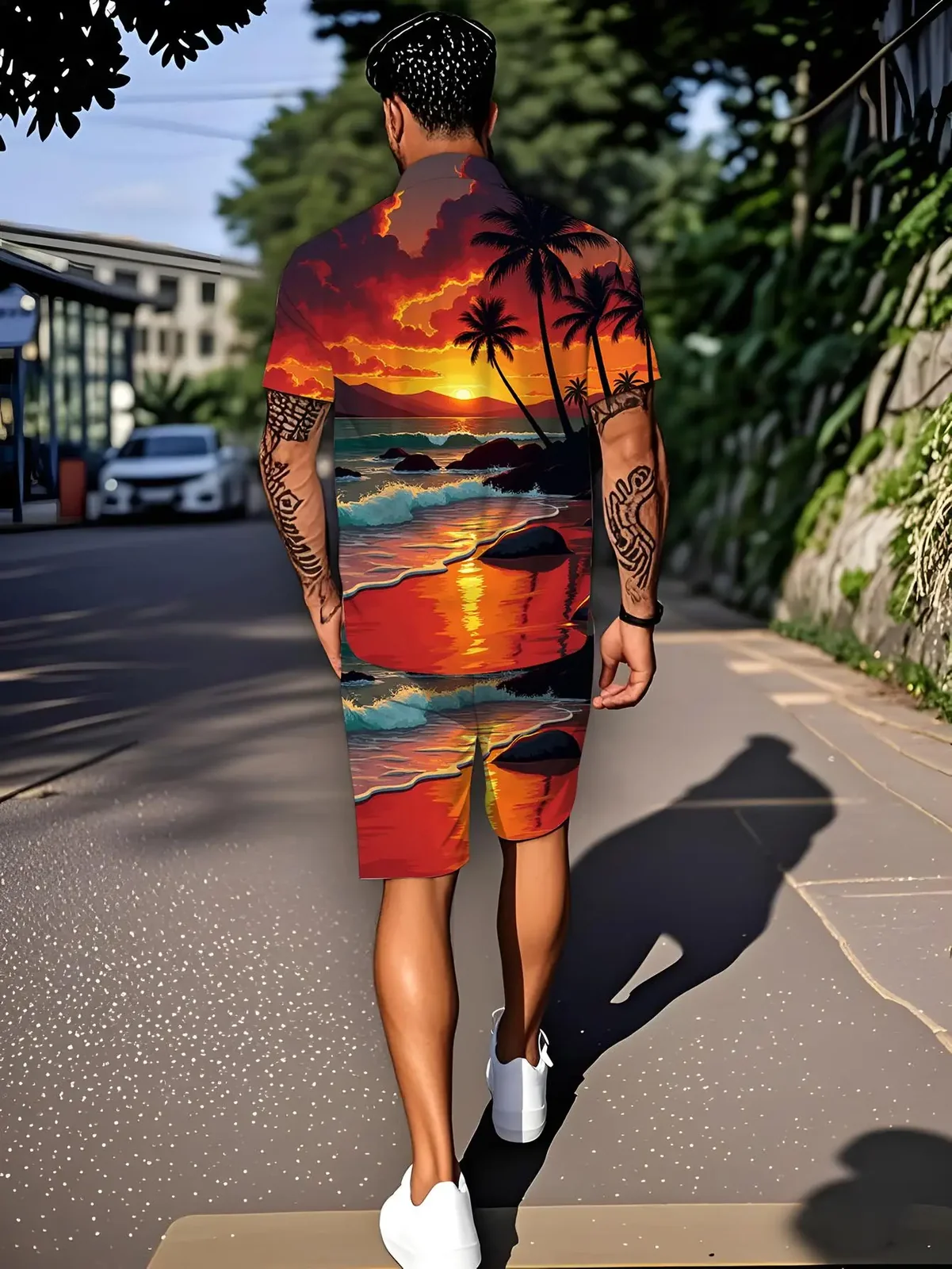 Men's Shirt Sets 2026 Spring/Summer sets for men jogging suit sweat suit Suit for man Graphic 2 piece set 3D Printed
