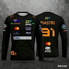 Racing Suit Long-sleeve Sports Top Fan Apparel Breathable Comfortable for Race Events or Daily Wear