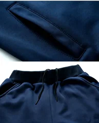 Men's Sporty Casual Long Sleeve Hoodie Cardigan Pants Two-Piece Set Polyester Fiber Polyester Content Autumn Leisure Wear 8XL