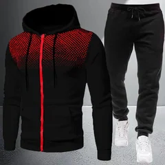 Autumn Winter High-end Men's Jacket Tracksuit Casual Zipper Hooded Sweatshirts Coat Sports Jogging Clothing Outdoors Streetwear
