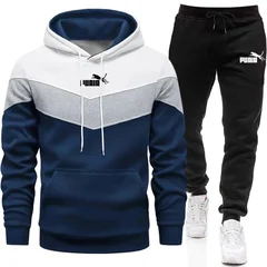 Men's Set/Hoodie/Pants 2026 Autumn Winter Daily Casual Fashion Sportswear Hooded Sweatshirt & Sweatpants Outdoor Jogging Outfits
