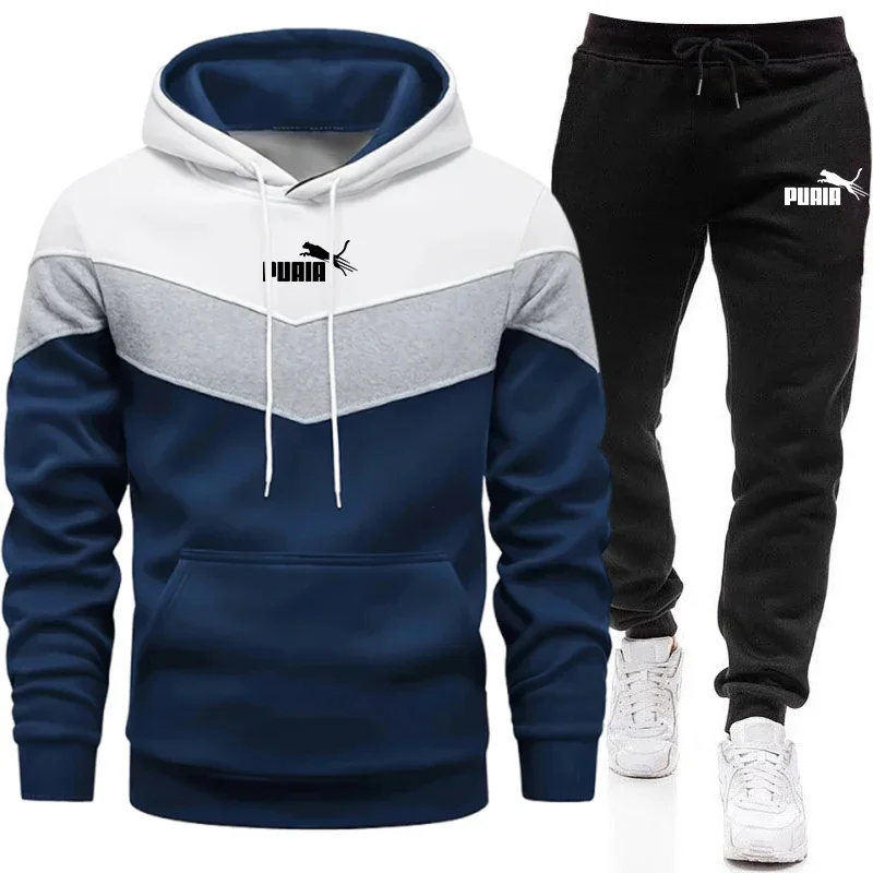 Men's Set/Hoodie/Pants 2026 Autumn Winter Daily Casual Fashion Sportswear Hooded Sweatshirt & Sweatpants Outdoor Jogging Outfits