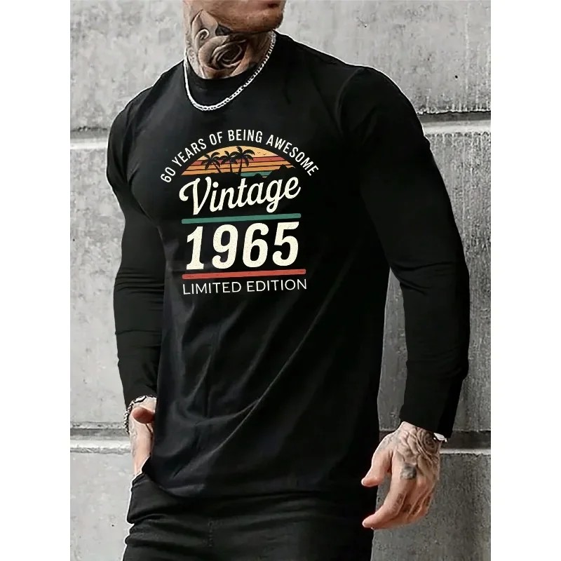 Men’s crew neck long sleeve cotton tee. Breathable steady fabric, temperature adaptable, ideal versatile daily outfit.