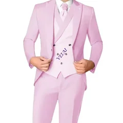 Boys Suit Slim Fit Tuxedo Wedding Party 3-piece Children's Suit Jacket