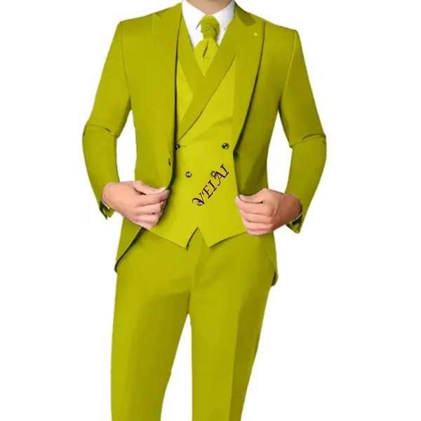 Boys Suit Slim Fit Tuxedo Wedding Party 3-piece Children's Suit Jacket