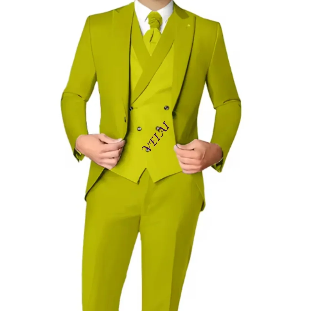 Boys Suit Slim Fit Tuxedo Wedding Party 3-piece Children's Suit Jacket