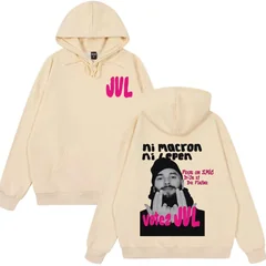 French Rapper JUL Fashion Graphics Hoodie Men Women Hip-hop Casual Pullover Long Sleeves Gothic Punk Oversized Loose Tracksuit